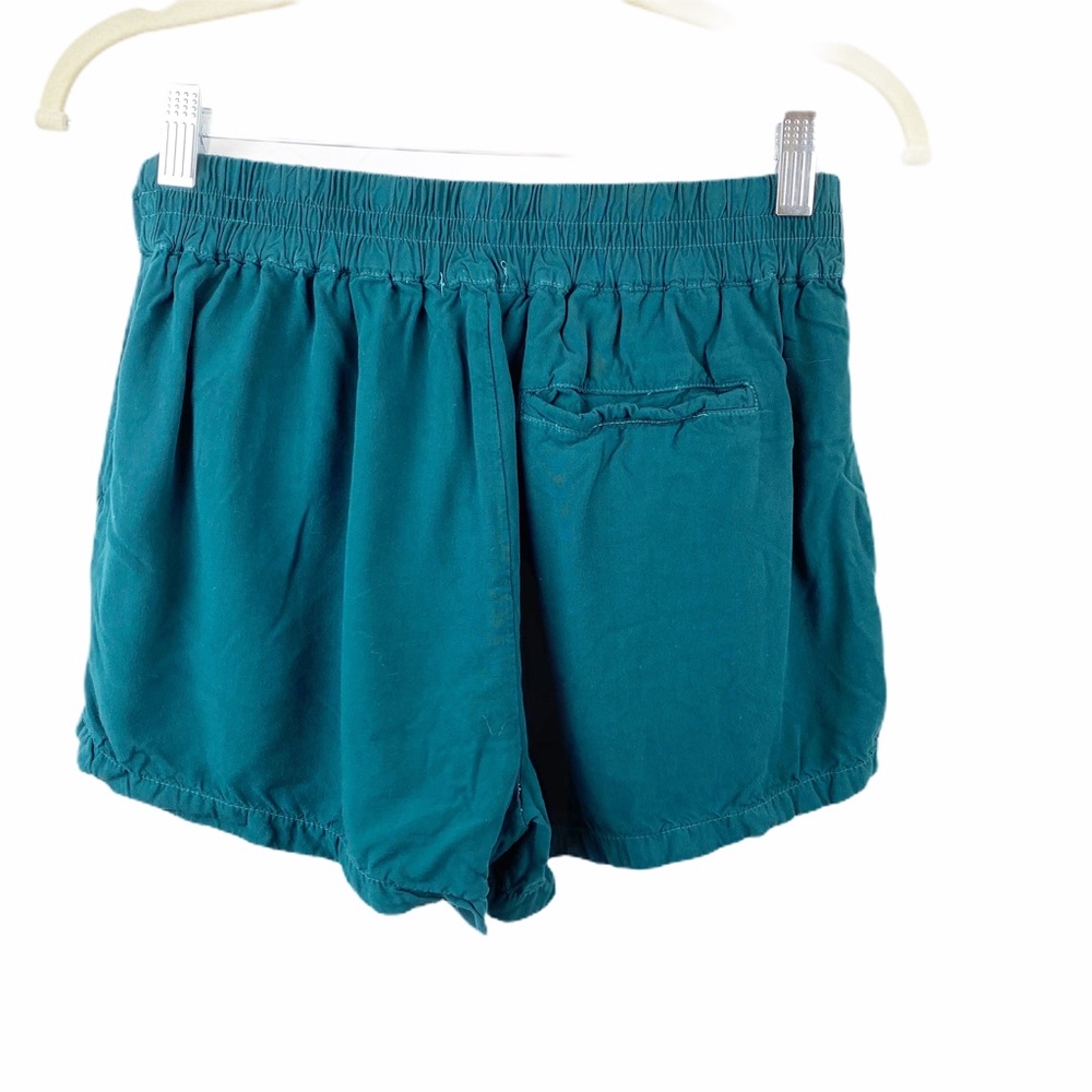 Splendid Blue Green Paperbag Shorts Tie Small - Picture 2 of 4